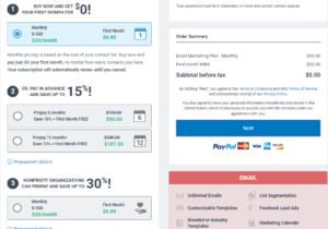 Constant Contact Pricing